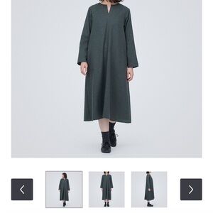Muji long sleeve dress oversized